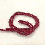 Mini Donuts - Dark Red - Java Glass Lampwork Beads - (1 strand)