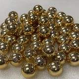 BEAD RESCUE - 10mm Round (50) - Gold - Vintage Metalised Beads