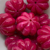 14x22mm Pumpkin (10) - Pink - Vintage Opaque Marbled Effect Beads