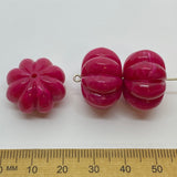 14x22mm Pumpkin (10) - Pink - Vintage Opaque Marbled Effect Beads
