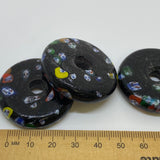 38mm Glass Donut w. Faces (1) - Vintage Replica Trade Beads