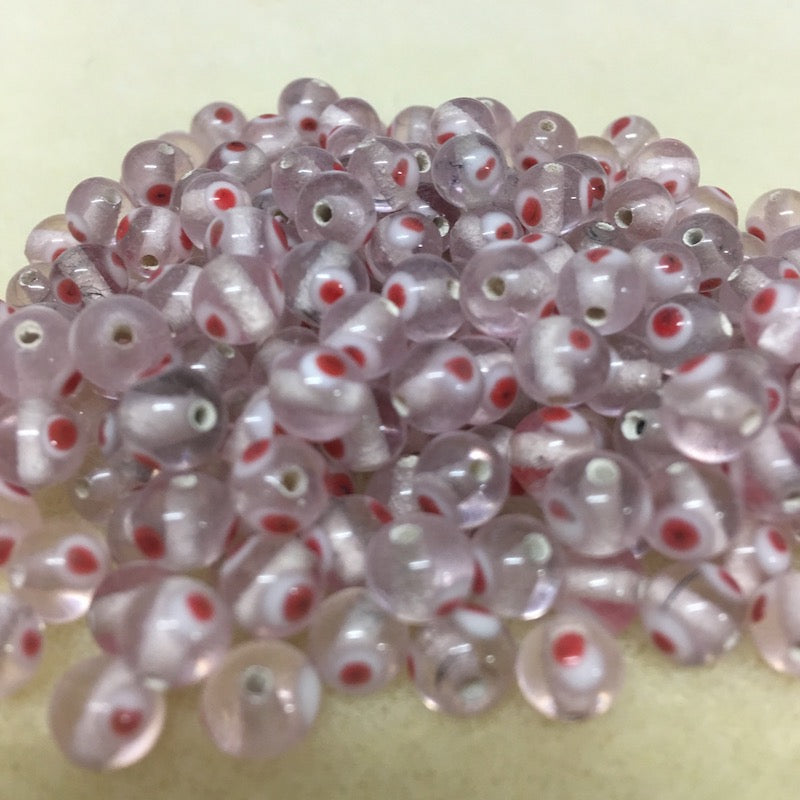 6mm Evil Eye (25) - Transparent Clear - 6mm Evil Eye (25) - Transparent Mixed -