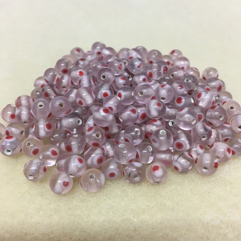 6mm Evil Eye (25) - Transparent Clear - 6mm Evil Eye (25) - Transparent Mixed -