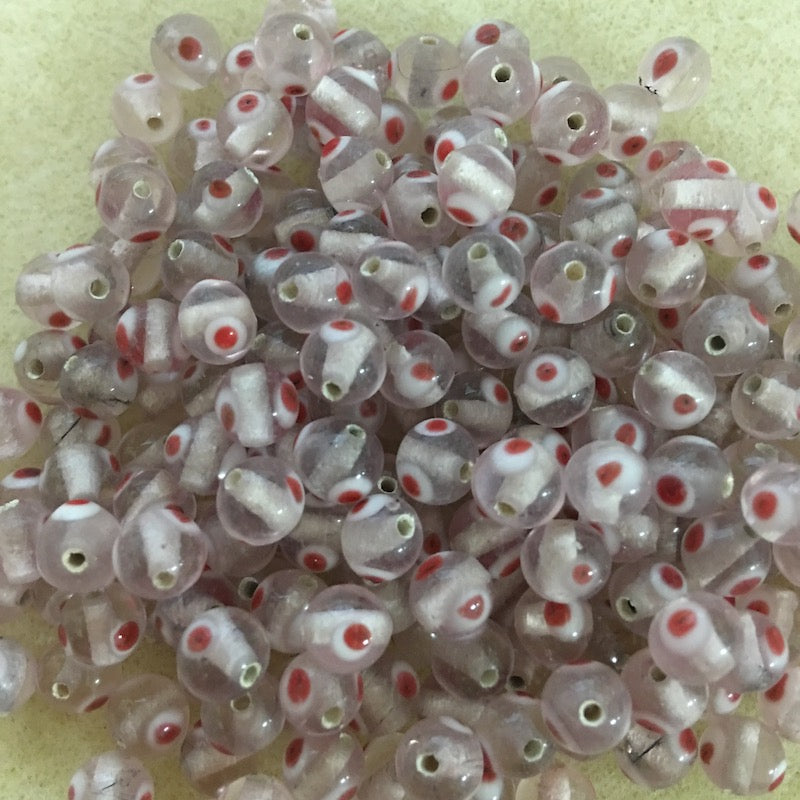 6mm Evil Eye (25) - Transparent Clear - 6mm Evil Eye (25) - Transparent Mixed -