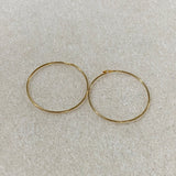 25mm Ear Loops (6) - Gold