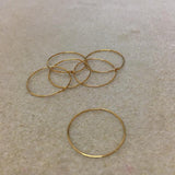 25mm Ear Loops (6) - Gold