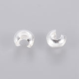 4mm Crimp Covers (50) - Silver