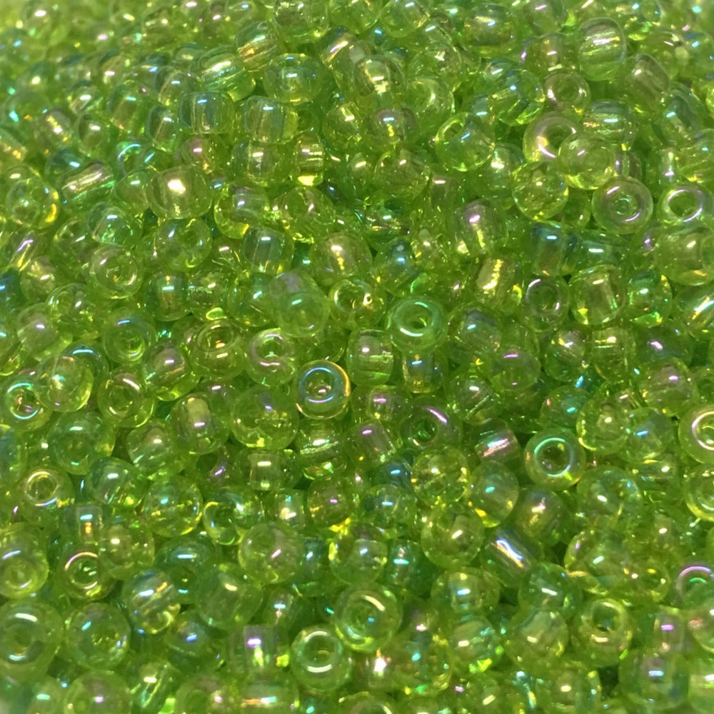 Lime Green - 8/0 Rainbow (50g) - Seed Beads