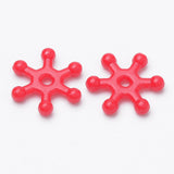 16mm Pinwheel Bright Acrylic Opaque Beads (100)