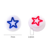 Stars Moons Hearts - White w. Colours (50)