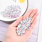 Stars Moons Hearts - White w. Colours (50)