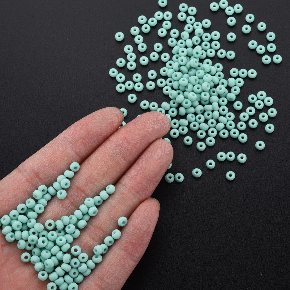 Mint Macaron - 6/0 Matte (25g) - Seed Beads
