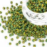 Green/Yellow Stripe - 8/0 Special Effect (25g) - Seed Beads