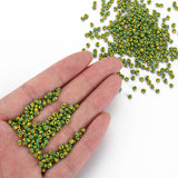 Green/Yellow Stripe - 8/0 Special Effect (25g) - Seed Beads