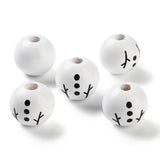 Snowman Beads (12 Sets) - Wood
