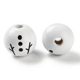 Snowman Beads (12 Sets) - Wood