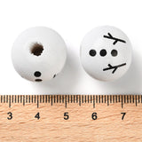 Snowman Beads (12 Sets) - Wood