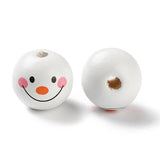 Snowman Beads (12 Sets) - Wood