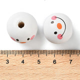 Snowman Beads (12 Sets) - Wood