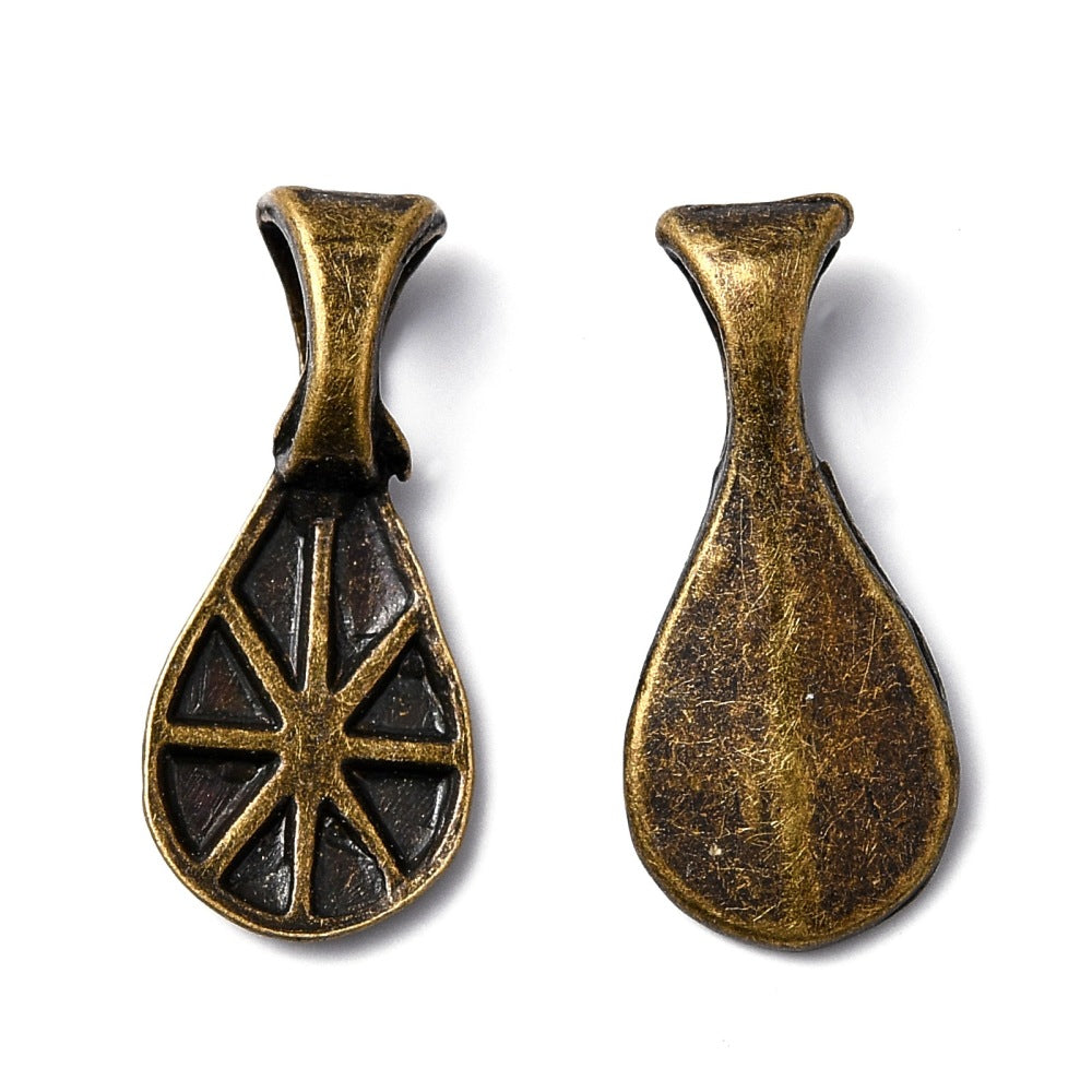 Pendant Bail - Ancient Gold TEARDROP (2)