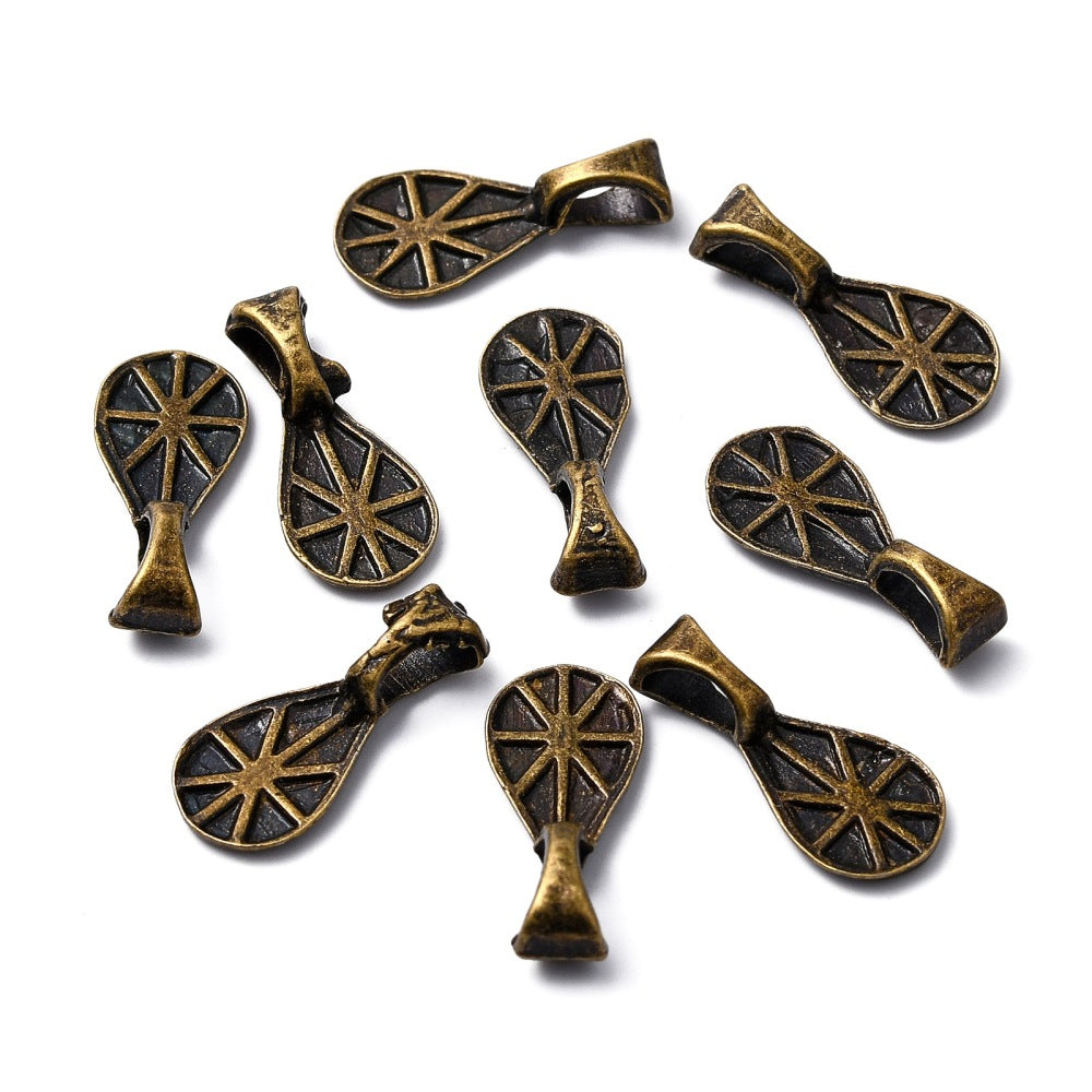 Pendant Bail - Ancient Gold TEARDROP (2)