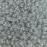 Close-up of clear glass beads
