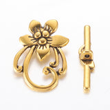 Flower Toggle (1) - Antique Gold