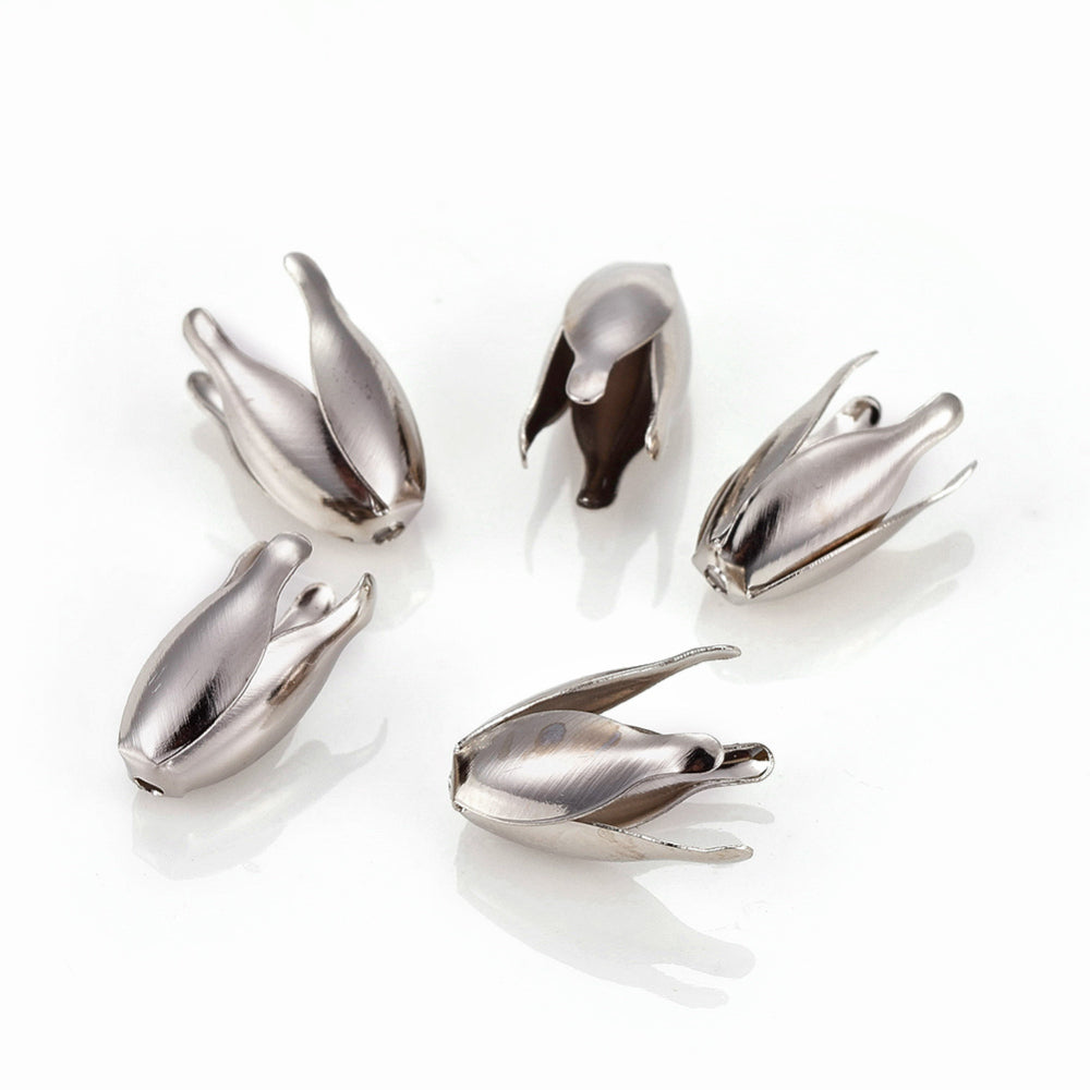 13mm Bead Cup (10) - Platinum