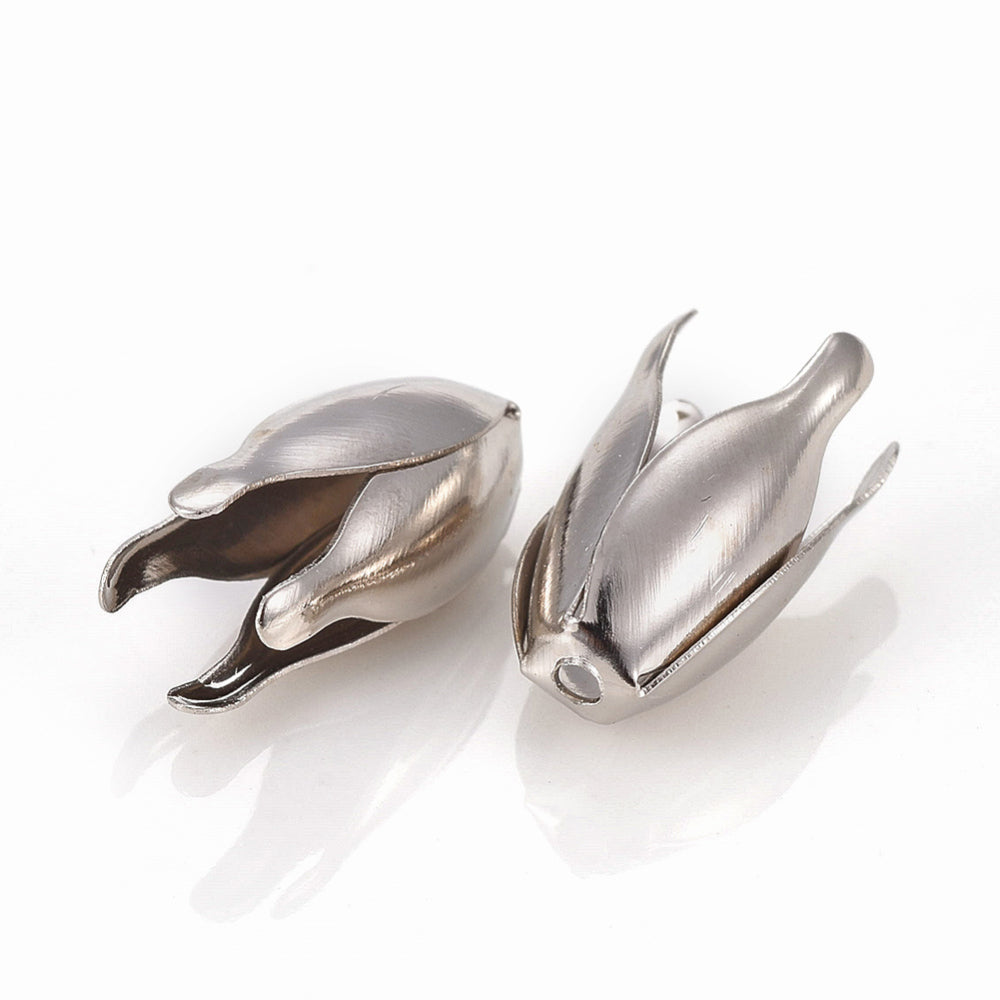 13mm Bead Cup (10) - Platinum