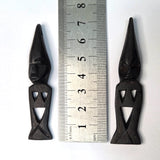WOOD Tribal Pendant (1) - Pointed Head Dress - Vintage African Carved Pendant