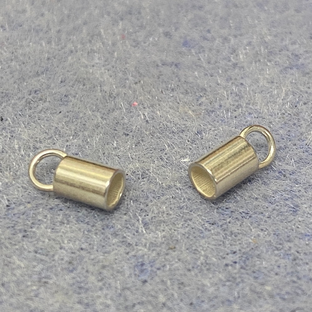 3mm I.D. End Cap (2) - Sterling Silver