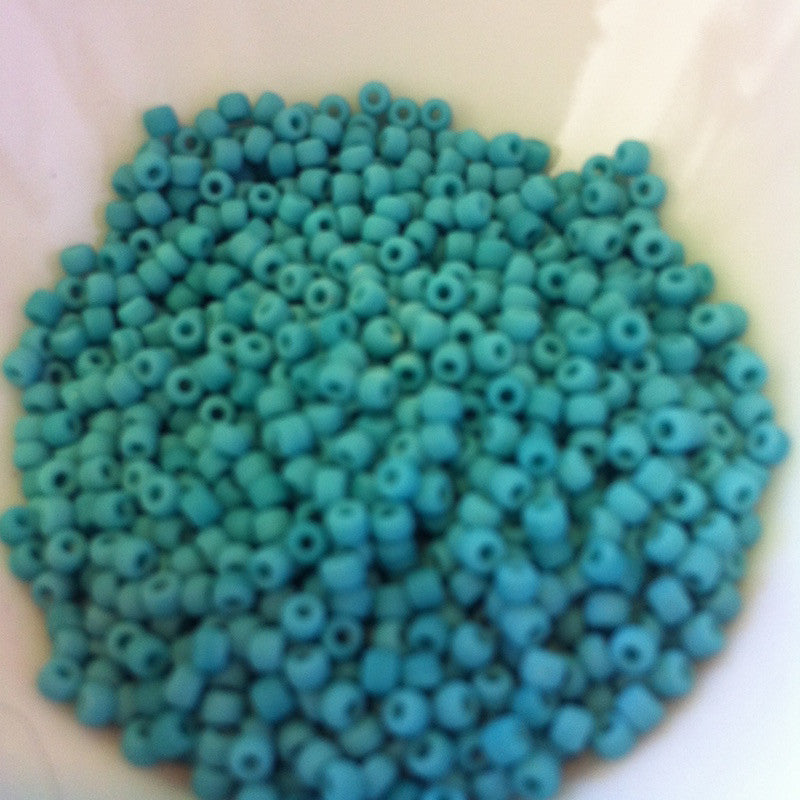 12/0 (#740ma) Turquoise Opaque Matte - 21g Tube