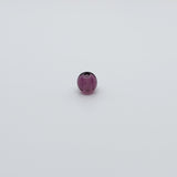 4mm Round (100) - Dark Amethyst Transparent - Vintage Czech Glass Beads