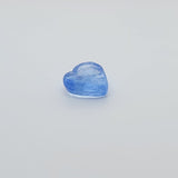 8x8mm Heart Leaf (25) - Blue Transparent - Vintage Czech Glass Beads