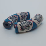 36x10mm Elbow Fimo Beads (10) - Peace Pipe