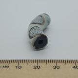 36x10mm Elbow Fimo Beads (10) - Dream Catcher Web