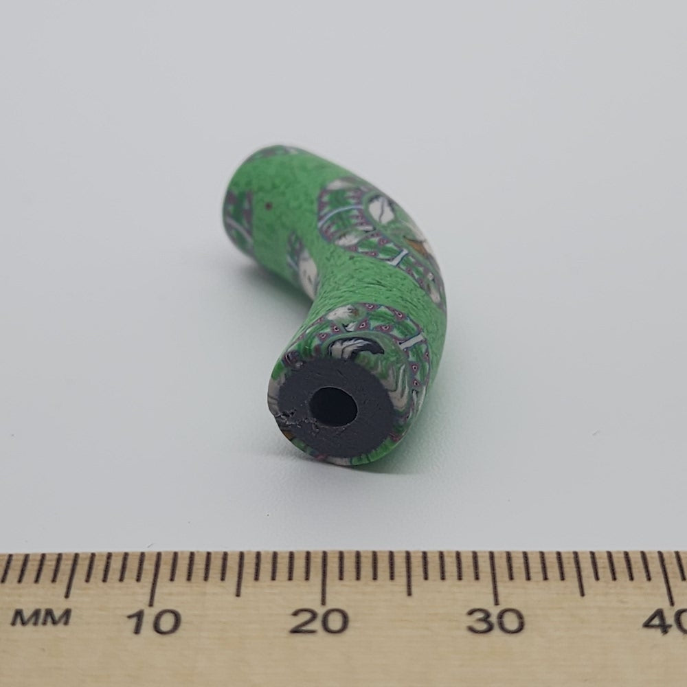 36x10mm Elbow Fimo Beads (10) - Eagle w. Feather