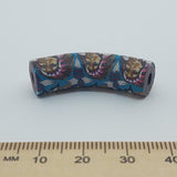 36x10mm Elbow Fimo Beads (10) - Indian Face w. Head Dress