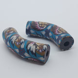 36x10mm Elbow Fimo Beads (10) - Indian Face w. Head Dress