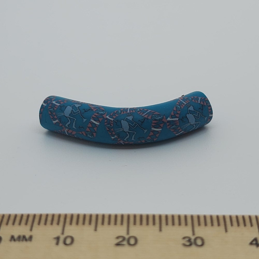 35x7mm Elbow Fimo Beads (10) - Kokopelli
