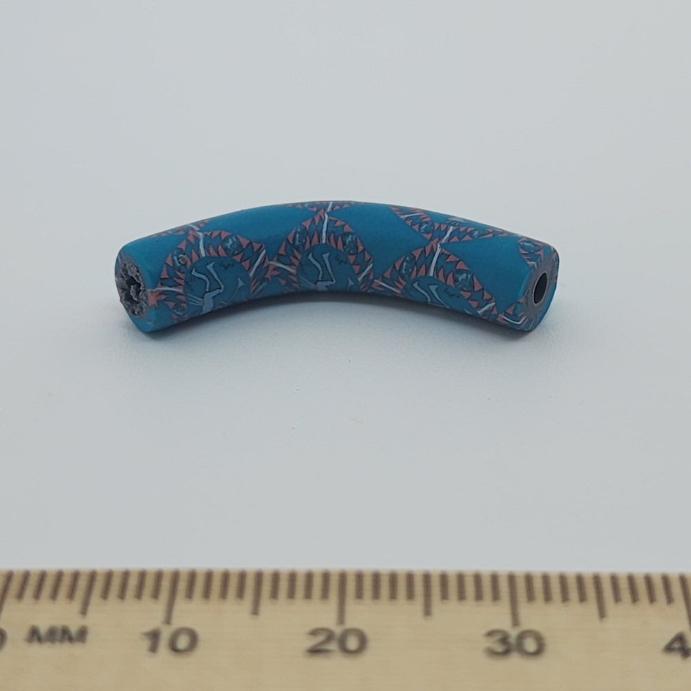 35x7mm Elbow Fimo Beads (10) - Kokopelli