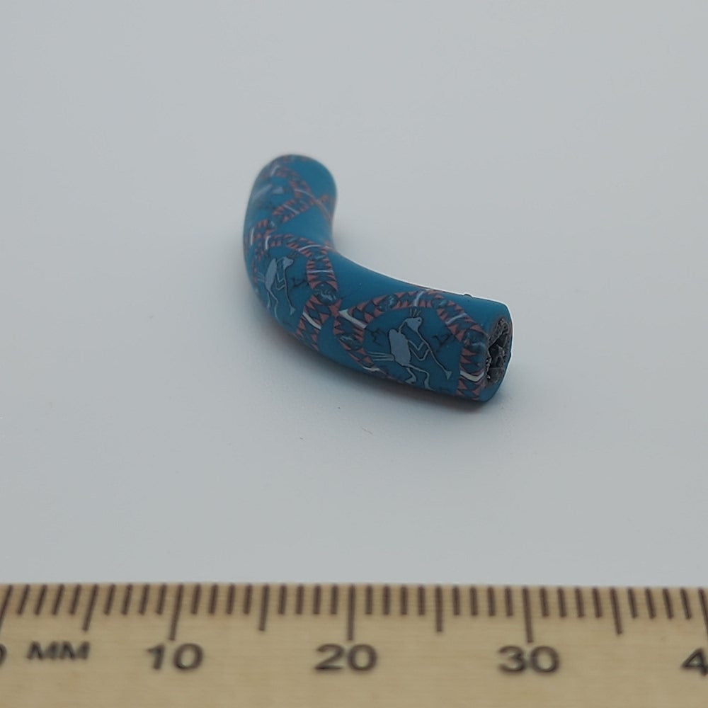 35x7mm Elbow Fimo Beads (10) - Kokopelli
