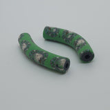 35x7mm Elbow Fimo Beads (10) - Eagle w. Feather