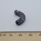 35x7mm Elbow Fimo Beads (10) - Indian Face w. Head Dress