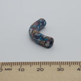 35x7mm Elbow Fimo Beads (10) - Indian Face w. Head Dress