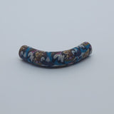 35x7mm Elbow Fimo Beads (10) - Indian Face w. Head Dress