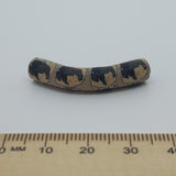 35x7mm Elbow Fimo Beads (10) - Buffalo