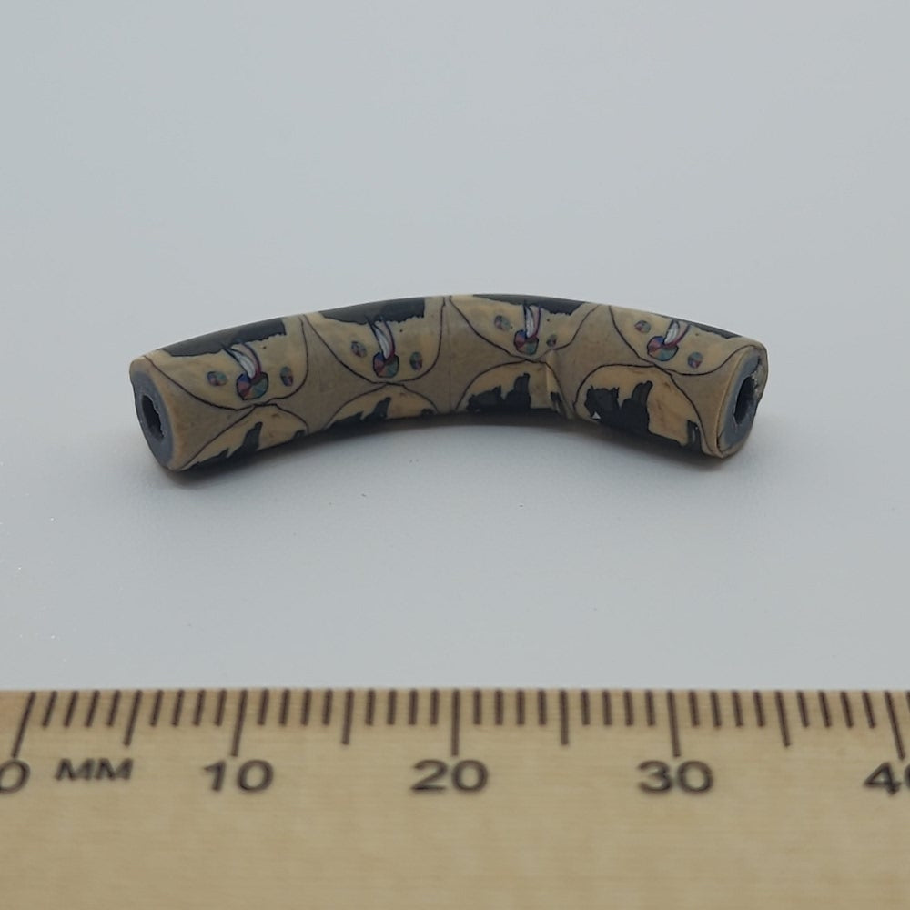 35x7mm Elbow Fimo Beads (10) - Buffalo