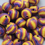 8mm Round Fimo Beads (10) - Tie Dye