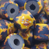 10mm Tube Fimo Beads (10) - Sun Face